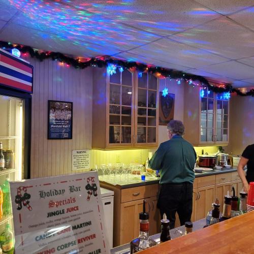Nordahl Hall photo Bar festive w lights